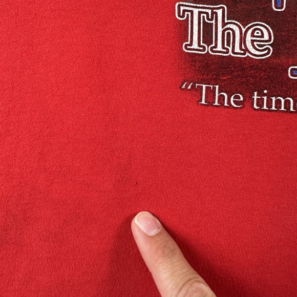 Vtg Y2K Martin Luther King Jr. T Shirt Men's Large Red Obama Black History Pride - Picture 12 of 16